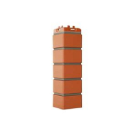 Угол Grand Line Клинкерный кирпич Design терракотовый со швом RAL 7006