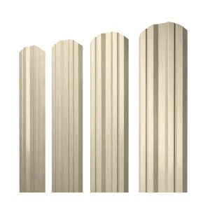 Штакетник Twin фигурный 0,45 Print Elite Milky Wood TwinColor