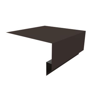 Планка околооконная сложная 200х75х18 (j-фаска) 0,45 PE с пленкой RR 32 темно-коричневый (3м)