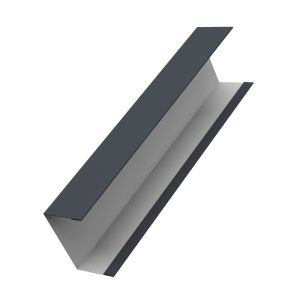Крышка для забора жалюзи Милан, Токио Grand Line 0,45 ПЭ RAL 7024 мокрый асфальт (2м)