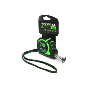 Рулетка 3м х 16мм с магнитом, автостоп Effecta Fort