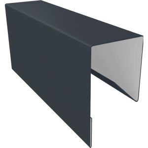 Планка П-образная GL 17х30х2000мм, (0.45) RAL 7024 (Серый графит)